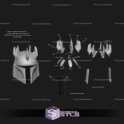 Cosplay STL Files The Mandalorian Supercommando helmet