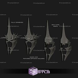 Cosplay STL Files Witch King Crown