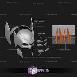 Cosplay STL Files Wolverine Tactical Cowl