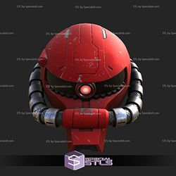 Cosplay STL Files Zaku Helmet V2