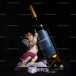 Cupid Wine Holder 3D Model Sculpture