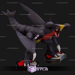 Cynthia with Garchomp Pokemon V2 3D Print Sculpture