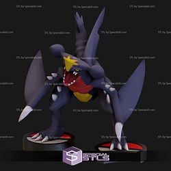 Cynthia with Garchomp Pokemon V2 3D Print Sculpture