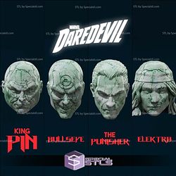 Daredevil Classic on Base 3D Printer Files