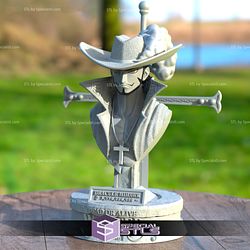 Dracule Mihawk Bust One Piece 3D Model Sculpture