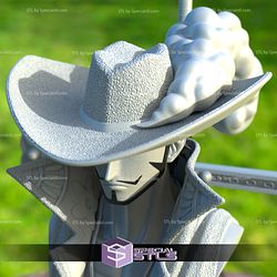 Dracule Mihawk Bust One Piece 3D Model Sculpture