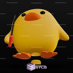 Duck with Knife meme Basic 3D Printer Files