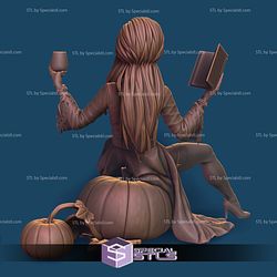 Elvira Sitting on Pumpkin 3D Printer Files