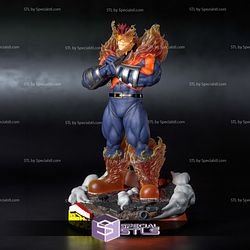 Endeavor My Hero Academia 3D Model Sculpture