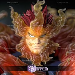 Endeavor My Hero Academia 3D Model Sculpture