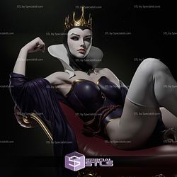 Evil Queen Lying 3D Printer Files
