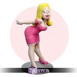 Francine Smith American Dad 3D Model Sculpture