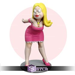 Francine Smith American Dad 3D Model Sculpture