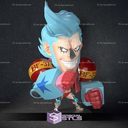 Frank Chibi One Piece 3D Model Sculpture