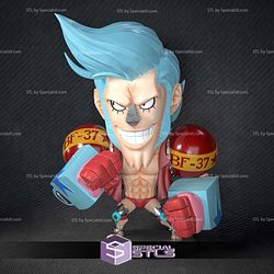 Frank Chibi One Piece 3D Model Sculpture