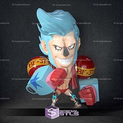 Frank Chibi One Piece 3D Model Sculpture