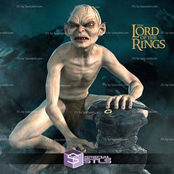 Gollum on Rock 3D Printer Files