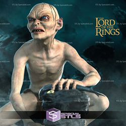 Gollum on Rock 3D Printer Files