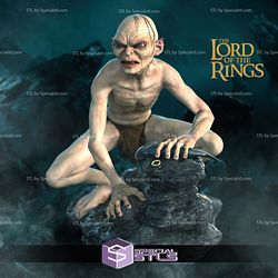 Gollum on Rock 3D Printer Files