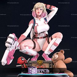 Gwenpool 2024 3D Model Sculpture