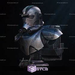 Hunter Portrait Bust StarWars 3D Printer Files