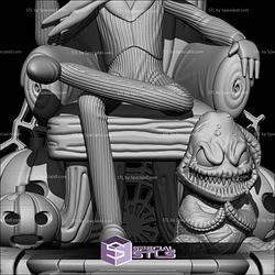 Jack Skellington Throne Basic Oogie Boogie 3D Printer Files