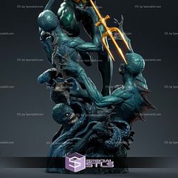 Justice League Aquaman 3D Model Sculpture