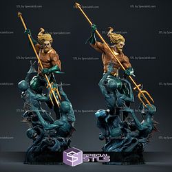 Justice League Aquaman 3D Model Sculpture