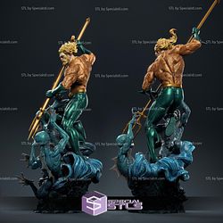 Justice League Aquaman 3D Model Sculpture