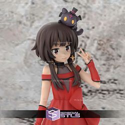 Konosuba Megumin Red 3D Model Sculpture