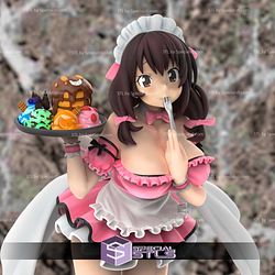 Konosuba YunYun Maid 3D Model Sculpture