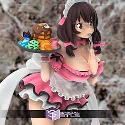 Konosuba YunYun Maid 3D Model Sculpture