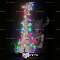 Krampus Girl Sexy Christmas Tree 3D Print Sculpture