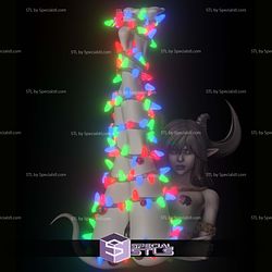 Krampus Girl Sexy Christmas Tree 3D Print Sculpture