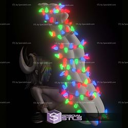 Krampus Girl Sexy Christmas Tree 3D Print Sculpture