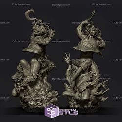 Lobo Killing 3D Model Sculpture