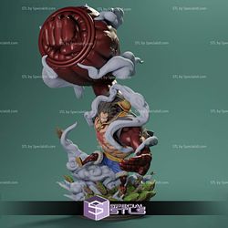 Luffy Gear 4 3D Model Sculpture