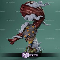 Luffy Gear 4 3D Model Sculpture