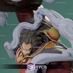 Luffy Gear 4 3D Model Sculpture