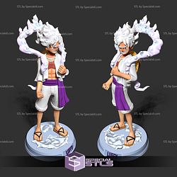 Luffy Gear 5 Basic Standing 3D Model Sculpture