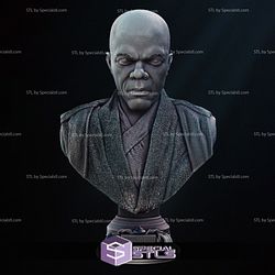 Mace Windu 2024 Bust Portrait 3D Printer Files