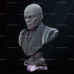 Mace Windu 2024 Bust Portrait 3D Printer Files