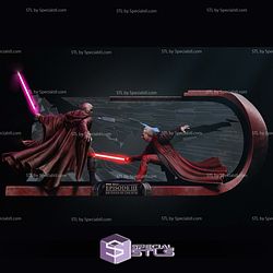 Mace Windu and Palpatine Bundel Diorama 3D Printer Files