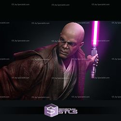 Mace Windu and Palpatine Bundel Diorama 3D Printer Files