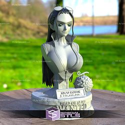 Nico Robin One Piece Bust 3D Model Sculpture