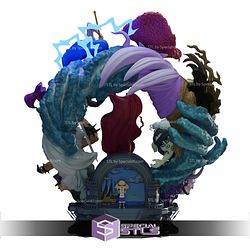 One Piece Big Diorama 3D Model Sculpture