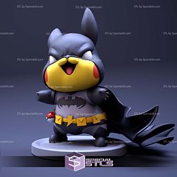 Pikachu Batman 3D Model Sculpture