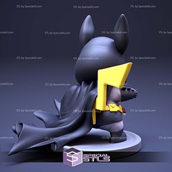 Pikachu Batman 3D Model Sculpture