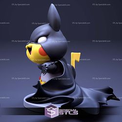 Pikachu Batman 3D Model Sculpture