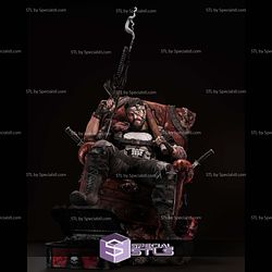 Punisher on Sofa and Weapon 3D Printer Files